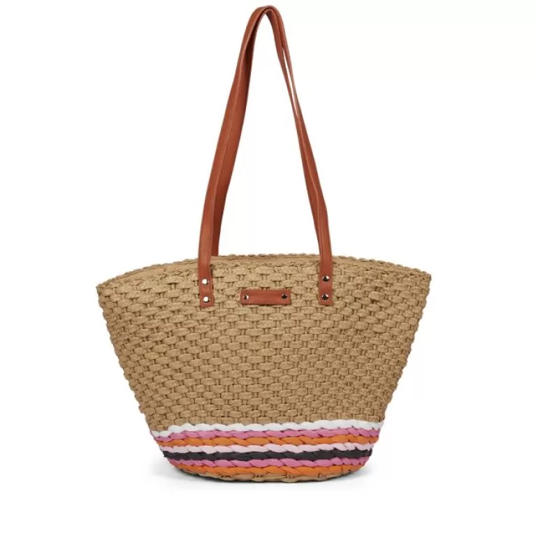 Gioseppo Tote Bags*Andelu Women'S Multicoloured Natural Raffia Straw Bag