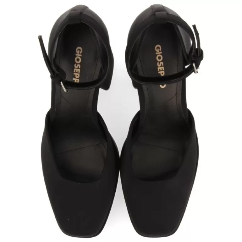 Gioseppo High Heels*Assynt Women'S Black Shoes With Wide Heels And Platforms