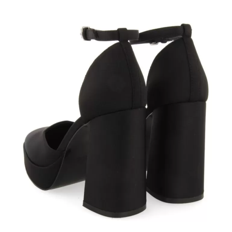 Gioseppo High Heels*Assynt Women'S Black Shoes With Wide Heels And Platforms