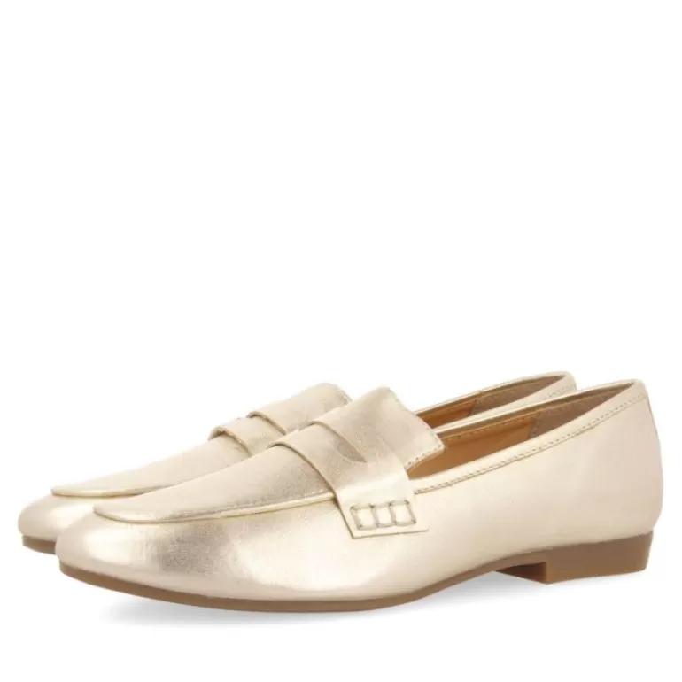 Gioseppo Ballet Pumps*Augusta Women'S Gold Leather Moccasins