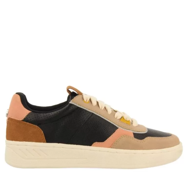 Gioseppo Sneakers*Beresford Women'S Black Retro Sneakers With Pastel Colours