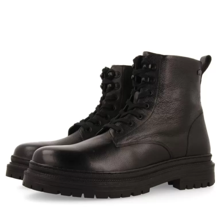 Gioseppo Boots*Dolton Men'S Black Split-Suede Lace-Up Boots