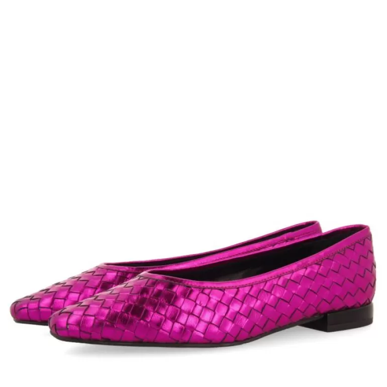 Gioseppo Ballet Pumps*Eisgarn Women'S Fuchsia Braided Leather Ballet Flats