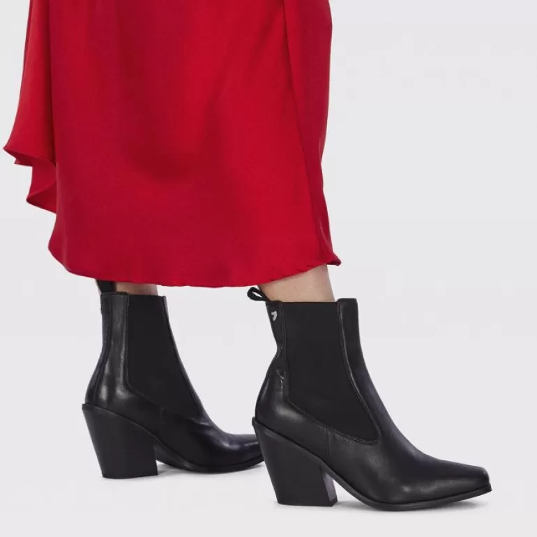 Gioseppo Boots & Ankle Boots*Haiming Women'S Cowboy Boots With Side Elastics And Square Toes