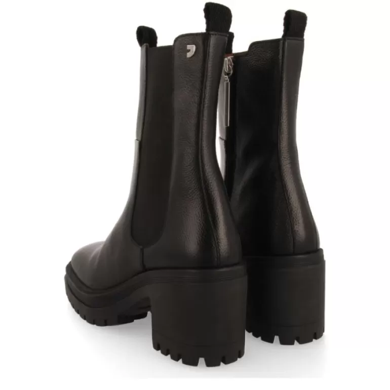 Gioseppo Boots & Ankle Boots*Horsens Women'S Black Chelsea Boots With Heeled Track Soles