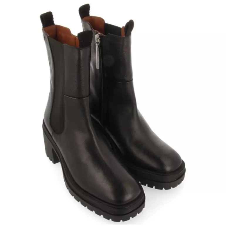 Gioseppo Boots & Ankle Boots*Horsens Women'S Black Chelsea Boots With Heeled Track Soles