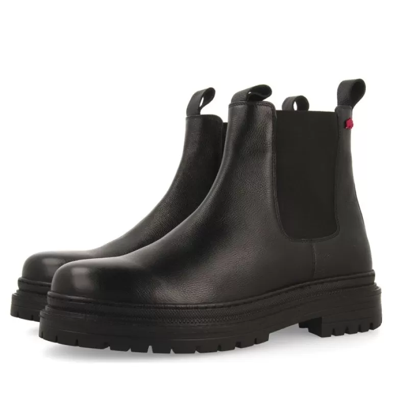 Gioseppo Boots*Randegg Men'S Black Split-Suede Chelsea Boots