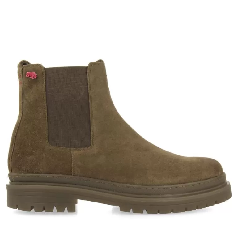 Gioseppo Boots*Randegg Men'S Khaki Split-Suede Chelsea Boots