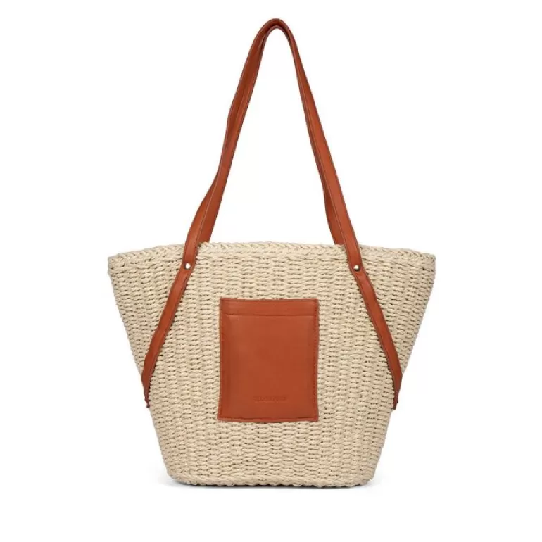 Gioseppo Tote Bags*Rialma Women'S Tan Raffia Straw Bag